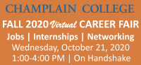 Champlain College - Fall 2020 Virtual Career Fair